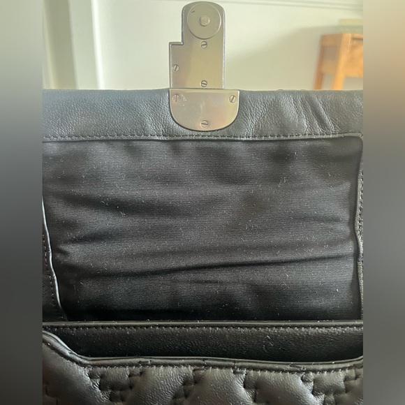 Marc Jacobs J Marc Black Quilted Mini Shulder/Crossbody Bag with Silver Chain - Picture 11 of 11